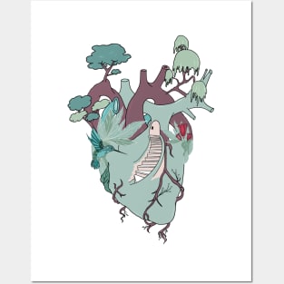 Anatomy heart art Posters and Art